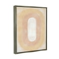 thumbnail image 4 of Stupell Industries Abstract Geometric Oval Abstract Painting Gray Floater Framed Canvas Art Print Wall Art, 17 x 21, 4 of 10