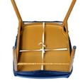 thumbnail image 2 of BalsaCircle Navy Blue Solid Velvet Stretchable Chair Seat Cushion Cover Slipcovers, 2 of 8