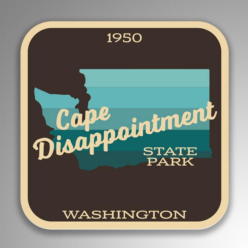 CAPE DISAPPOINTMENT NATIONAL PARK 4" HELMET CAR BUMPER DECAL STICKER MADE IN USA 