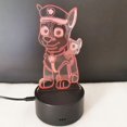 thumbnail image 2 of Luz Nocturna 3D Paw Patrol Toys Lámpara De Ilusión Control Táctil USB 7 Colores, 2 of 3