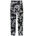 thumbnail image 1 of Plus size 5x Silver Magnolia Designer Print Slinky TapeBlack Capri Pants, 1 of 4