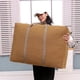 thumbnail image 5 of Bolsa organizadora de lona para guardar edredones, 70 x 22 x 50 cm, gran capacidad, impermeable, con asas anchas para cargas pesadas. Ideal para organizar el NCHKUN, 5 of 8