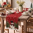 thumbnail image 3 of Smile Snowman Christmas Table Runner 13 x 72 Inch, Red, Seasonal Winter Xmas Holiday Kitchen Dining Table Decoration for Indoor Outdoor Home Party Decor, 3 of 6