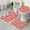Pioneer Flower Floral-2, variant on Pioneer Flower Floral Print Pattern Bathroom Rugs Sets 3 Piece,Toilet Cover Set,Absorbent Non Slip Bathroom Mats Sets with U-Shaped Contour Rug Toilet Rug Set
