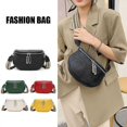 thumbnail image 1 of Ladies Messenger Shoulder Bag Pu Waist Bag With Adjustable Strap, 1 of 2