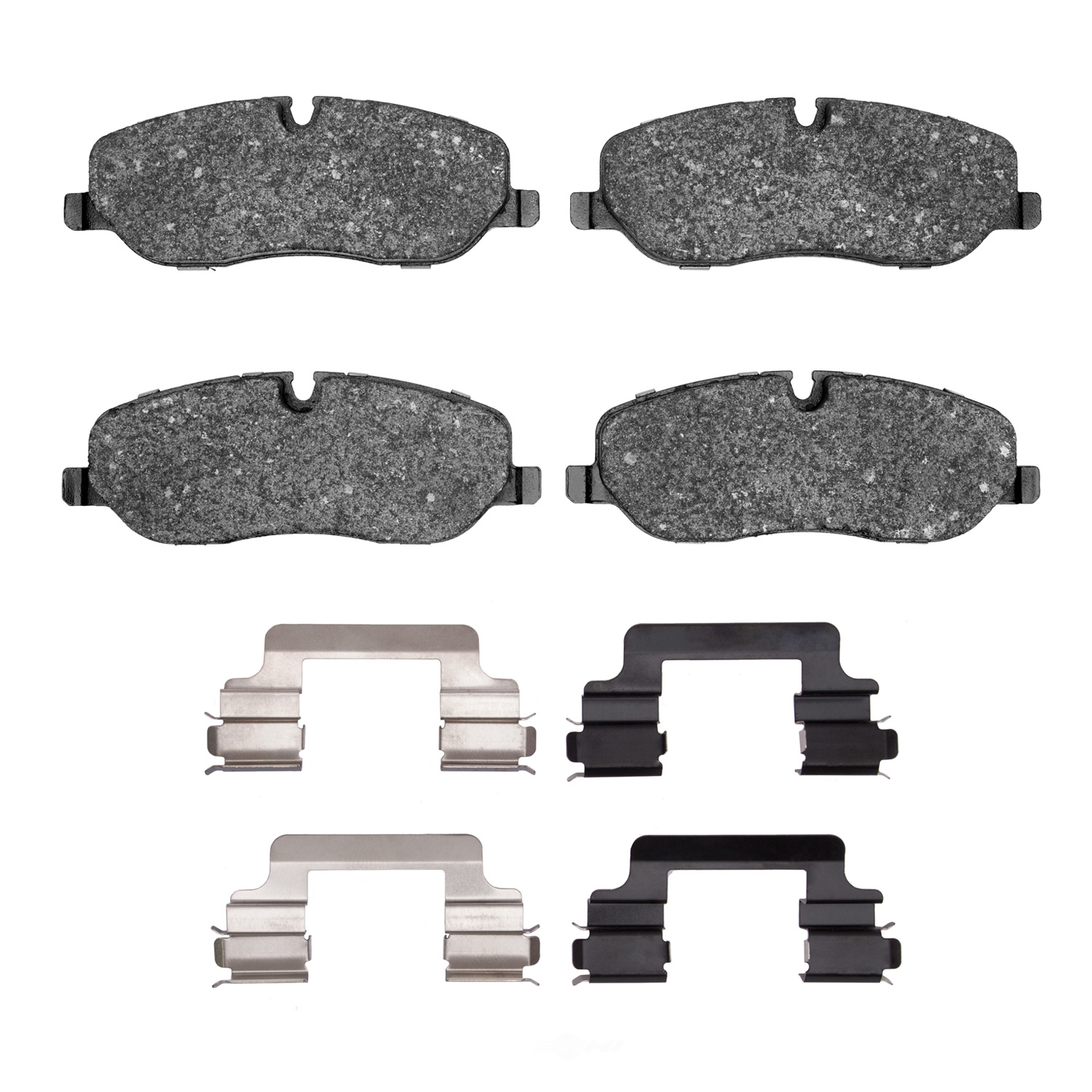 Dynamic Friction Company 1551-1098-01 DFC 5000 Advanced Brake Pads - Low Metallic and Hardware Kit