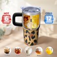 thumbnail image 6 of Leopard 20oz Stainless Steel Tumbler with Handle and Straw – Insulated Travel Cup with Sliding Lid, 360° Full Wrap Printed Mug for Home, Outdoor & Sports Use, 6 of 6