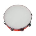 thumbnail image 4 of Wooden Tambourines for Adults Drum Bell Double Rows Handheld Drum Metal Percussion Musical Instrument Tambourine for Kids Party 10inch Red, 4 of 8
