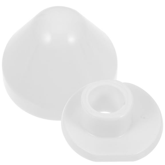 WHAMVOX Toilet Bolt Caps Cover SetReusable Toilet Seat Screw Covers for Toilet ABS White 1 Set