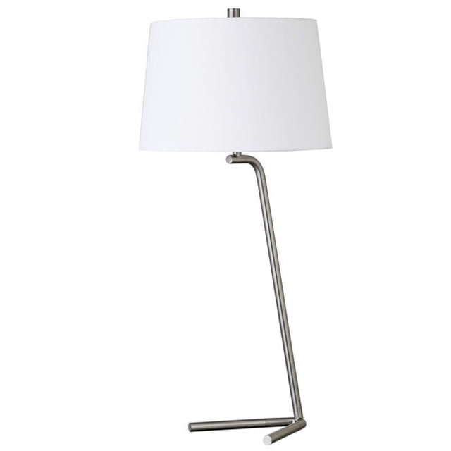 Hudson & Canal TL0891 Markos Tilted Brushed Nickel Table Lamp