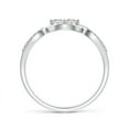 thumbnail image 2 of ANGARA Natural Diamond Infinity Twist Engagement Ring in 14K White Gold for Women (Size-2.7mm| Color-I-J| Clarity-I1-I2) | April Birthstone, Anniversary, Jewelry Gift for Women | Natural Diamond Ring, 2 of 7