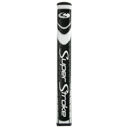Super Stroke Flatso 3.0 Putter Grip (Midnight Black/White) Golf (Best Putter For Pop Stroke)