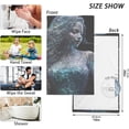 thumbnail image 2 of Coolnut Galaxy Mermaid Hand Towels 2 Pieces, Cotton Bath Towel for Drying Face Hands Body Decorative Water Absorbent Lightweight Towels for Bathroom Ktichen Travel Gym, 16"x28", 2 of 6