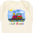 thumbnail image 4 of Inktastic I Love Trains Boys or Girls Long Sleeve Baby Bodysuit, 4 of 5