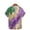 Multicolor 6, variant on BLTIBY 2025 Mardi Gras Carnival Shirts for Men Printed Summer Short Sleeve Casual Button Down Shirt Fashion Casual Tops Multicolor 3XL