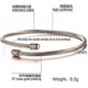 thumbnail image 2 of Brazalete de acero inoxidable con triple trenzado y 3 hilos apilables para mujer, dorado, rosa y plateado., 2 of 5