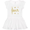thumbnail image 3 of Inktastic 4th Birthday Gold 4 Year Old Girls Toddler Dress, 3 of 5