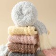 thumbnail image 2 of Monebena 3 Pairs Fuzzy Socks Womens Cozy Soft Socks Fluffy Cute Winter Warm Slipper Floor Socks Thicken Coral Velvet Christmas Stocking M01, 2 of 6