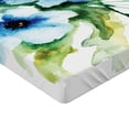 thumbnail image 2 of Ambesonne Summer Fitted Sheet, Nature Painting, Queen Size, Teal Green White, 2 of 3
