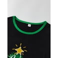 thumbnail image 4 of Conjunto de pijamas navideños familiares a juego con estampado de árbol, letras y cuadros. Pijamas de vacaciones para papá, mamá y niños., 4 of 9