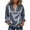 Gray, variant on Women's Shiny Satin Collar V Neck Blouse, Cuffed Long Sleeve Dressy Top for Office Evening Daily Wear