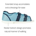 thumbnail image 6 of Ossur Mesh Top Post-Op Foot Brace Recovery Shoe, Extended Strap with Dual Side Closure, Medium, Blue, 1 Ct, 6 of 8