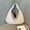 Beige Large, variant on Fashion Woven Purse for Women Top-handle Shoulder Bag Soft Summer Hobo Tote Bag