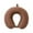 Brown, variant on Hgallory U-Shaped Memory Cotton Neck Pillow Airplane for Adults Students, Summer Cervical Cooling Pillow Silk-Like Nap Pillows for Travel Office School, 11.8"x11", 1PC, U-Shape, Dark Gray