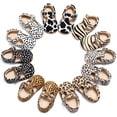 thumbnail image 5 of Leather Leopard Baby Shoes Hard Sole T-Strap Boys Girls Moccasins for Infants Babies Toddlers, 5 of 5