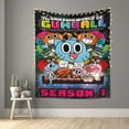 thumbnail image 6 of Amazing World of Gumball Wall Tapestry Cartoon Poster Wall Hanging Tapestry for College Dorm Living Room Bedroom Decoration 60x51 Inch, 6 of 7