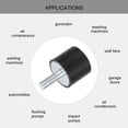 thumbnail image 5 of Uxcell M8 Rubber Vibration Shock Absorption Mount W Thread Stud 1.18" x 0.98" 8pack, 5 of 6