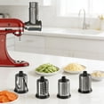thumbnail image 2 of Stainless Steel Slicer Shredder Attachments for KitchenAid Stand Mixer, with 4 Blades, 2 of 6