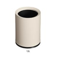 thumbnail image 4 of Injueey Bote de basura con apertura de cubo agrandado para eliminación de basura de cocina, cubo doble interior y exterior Suministros de limpieza para el hogar crema 12L, 4 of 6