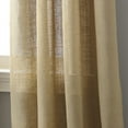 thumbnail image 2 of Nanshing Burlap Solid Color Room Darkening Grommet Top Single Curtain Panel, Tan, 54" x 84", 2 of 5