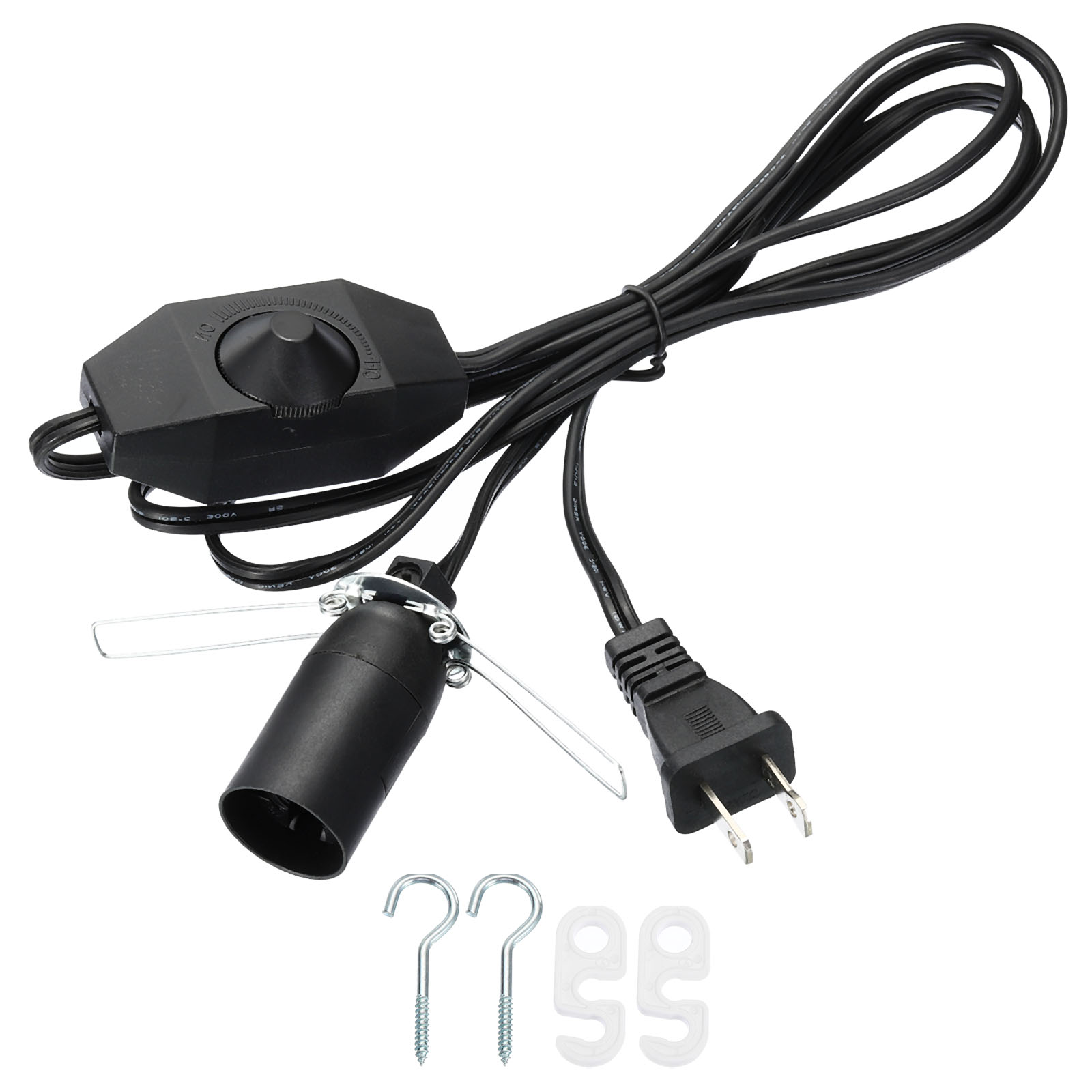 Uxcell 6 Feet Extension Hanging Lantern Cord Cable SPT2 E12 LED Light