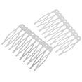 thumbnail image 4 of Peine de pelo de metal blanco Sunnimix Paquete de 10 Bricolaje Nupcial Velo de Novia, 4 of 8