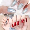 thumbnail image 4 of Polvo de uñas 8 colores 1 g/frasco espejo cromado holográfico láser resina sintética pigmento manicura decoración artística con 8 barras de sombra de ojos JM, 4 of 6