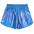thumbnail image 2 of Shorts Perfashion Metálicos Azules Alien Delfín estilo Disco años 80, 2 of 7
