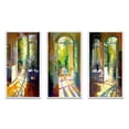 thumbnail image 2 of Designart "Sunlight at the Lakehouse in the Afternoon I" Lake House Cottage Framed Wall Art Set Of 3 - Yellow Traditional Frame Gallery Wall Set For Home Decor, 2 of 6