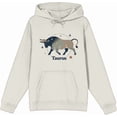 thumbnail image 4 of Taurus Zodiac Sign Adult Sand Long Sleeve Hoodie-3XL, 4 of 6