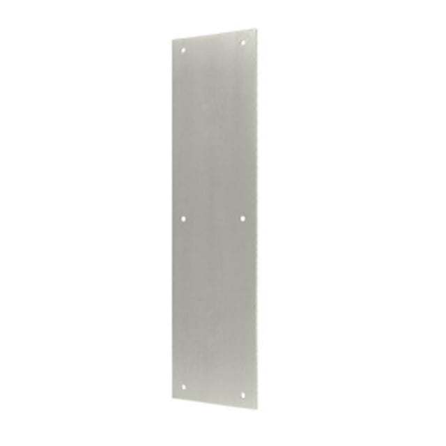 Plaque Poussoir 3,5 x 15 Po&44; Nickel Satiné - Solide