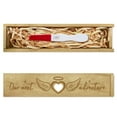 thumbnail image 2 of Pregnancy Test Keepsake Box Love Heart Wings Pregnancy Test Gift Box with Raffia Ribbon Push Pull Wooden Pregnancy Announcement Gifts Box Announcement Gifts 8x2x1.2inch, 2 of 7