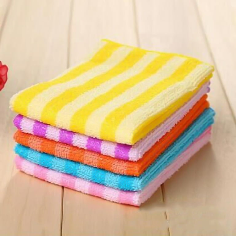 comfso Kitchen Washcloths for Dishes - Dish Towel for Washing Dishes Lint  Free Kitchen Dishcloth Small Dish Cloths Rags Absorbent Reusable Fast  Drying