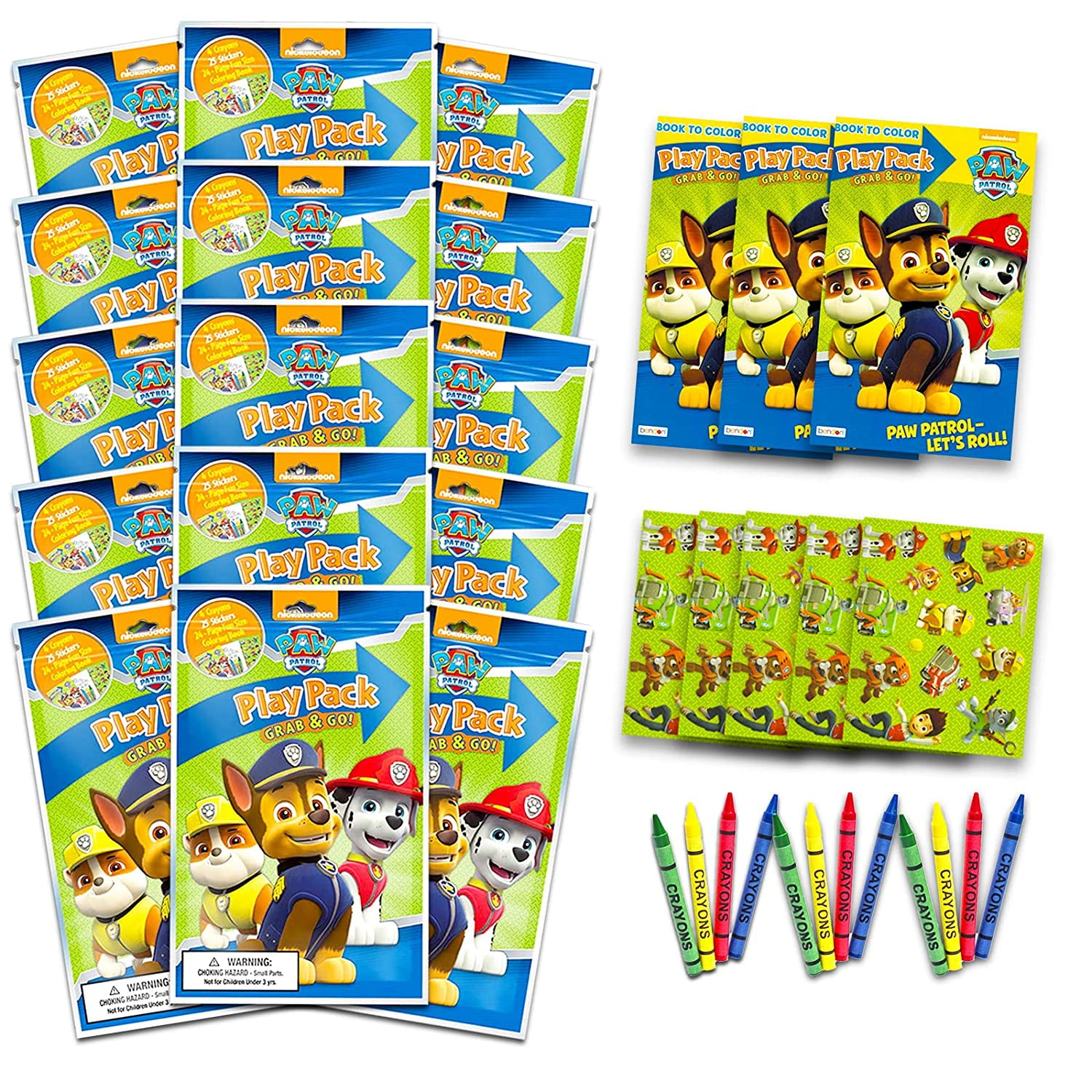 Bendon Paw Patrol Movie Grab and Go Play Pack Birthday Party Favors 12ct