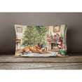 thumbnail image 2 of Carolines Treasures DAC1293PW1216 16 x 12 in. Unisex Fawn Boxer Christmas Fabric Decorative Pillow, 2 of 4