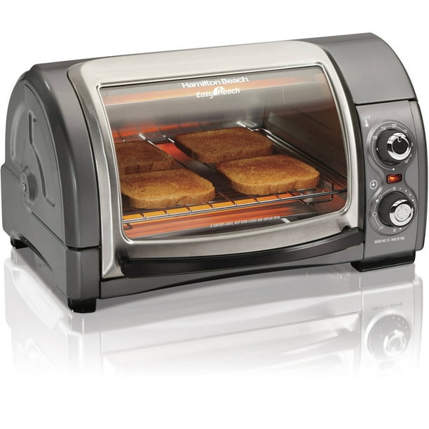 Refurbished Hamilton Beach Easy Reach Toaster Oven R1302 Walmart