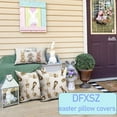 thumbnail image 3 of Easter Pillow Covers 12x20 inch Happy Easter Rabbit Decor for Lumbar Pillows covers Spring Farmhouse Pillow covers Decor Couch Living room 68A, 3 of 6