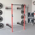 thumbnail image 3 of Synergee 2200 Series Folding 79" by 41” Squat Rack with J-Cups & Adjustable Pull Up Bar. Exercise Stand with 750lb Capacity. Power Cage, 3 of 5