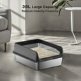 thumbnail image 6 of Garland 6" Deep Large Metal Cat Litter Box, Cat Box, Kitty Litter Box Non-Stick Stainless Steel Litter Box with Sifter Scoop & Double Layer Mat, Effortless Cleaning & Maintenance, 6 of 6