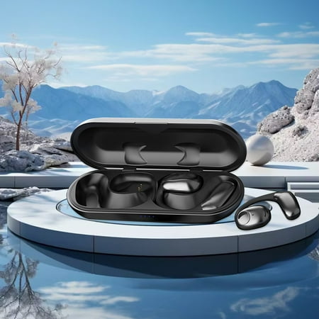 Wireless Earbuds Hwkond Bluetooth Headphones 5.3 Bluetooth Chip Type-c Fast Charging Smart Noise Reduction Low Latency Ultra Long Battery Life Wireless Sports Headset Black Up to 60% Off